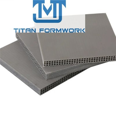 Eco-Friendly Reusable Four-Sided Edge Sealed PVC Plastic Construction Formwork